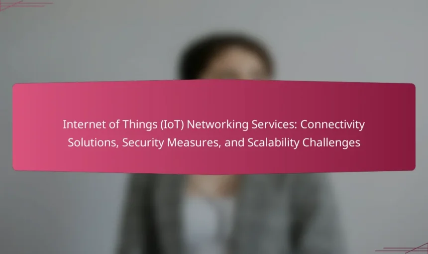 Internet of Things (IoT) Networking Services: Connectivity Solutions, Security Measures, and Scalability Challenges