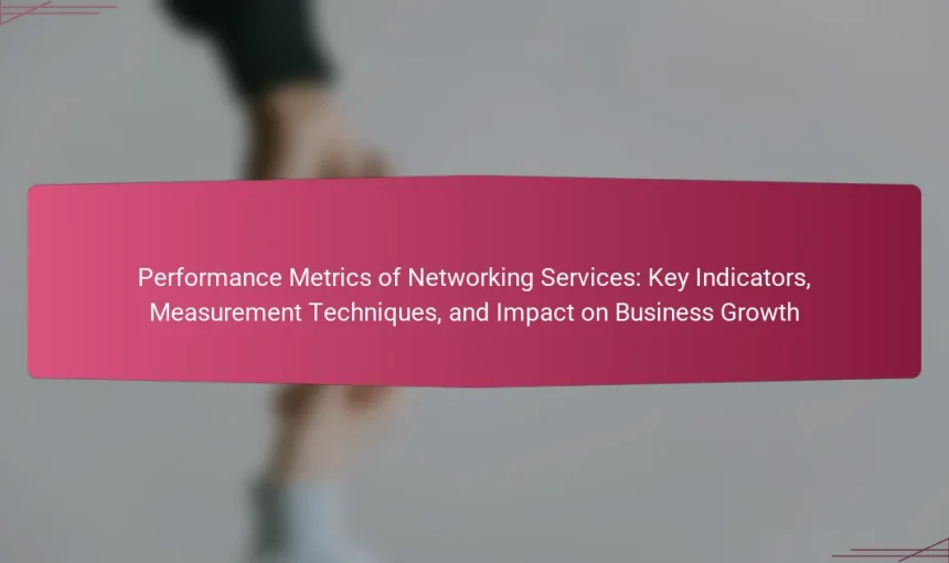Performance Metrics of Networking Services: Key Indicators, Measurement Techniques, and Impact on Business Growth
