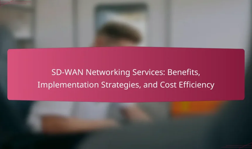 SD-WAN Networking Services: Benefits, Implementation Strategies, and Cost Efficiency