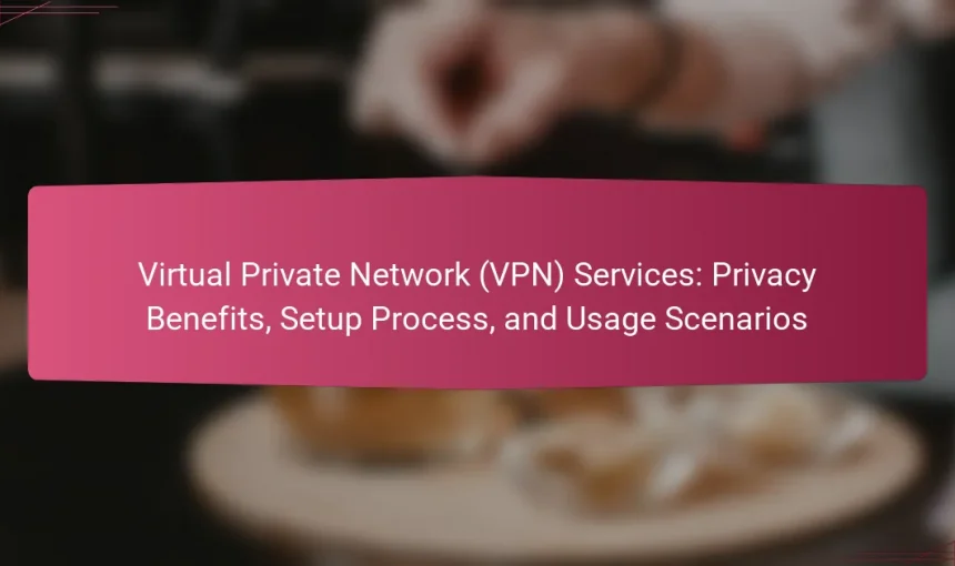 Virtual Private Network (VPN) Services: Privacy Benefits, Setup Process, and Usage Scenarios