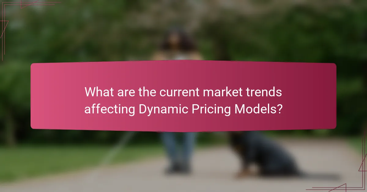 What are the current market trends affecting Dynamic Pricing Models?